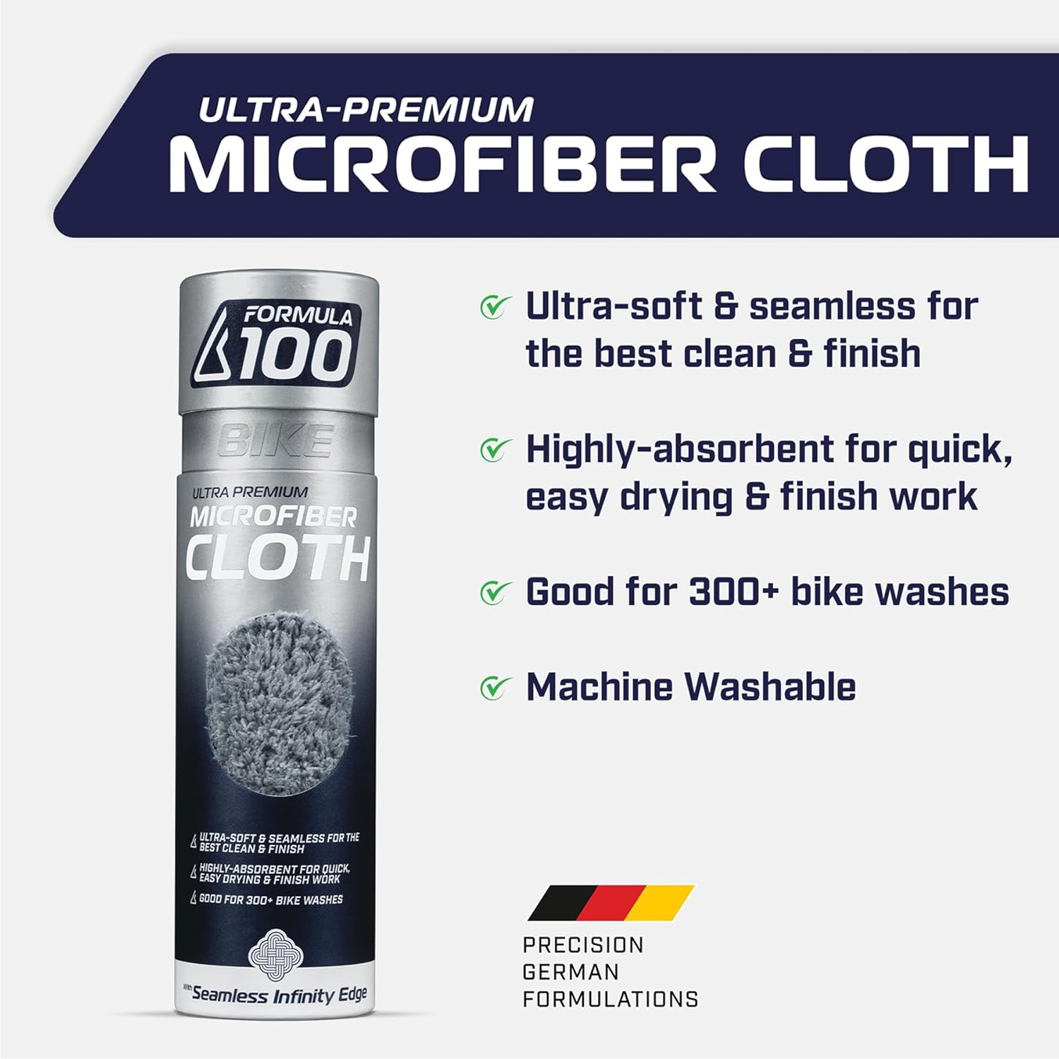 Refresh & Protect Kit - Ride + Shine Bike Finish & Ultra-Premium Microfiber Cloth