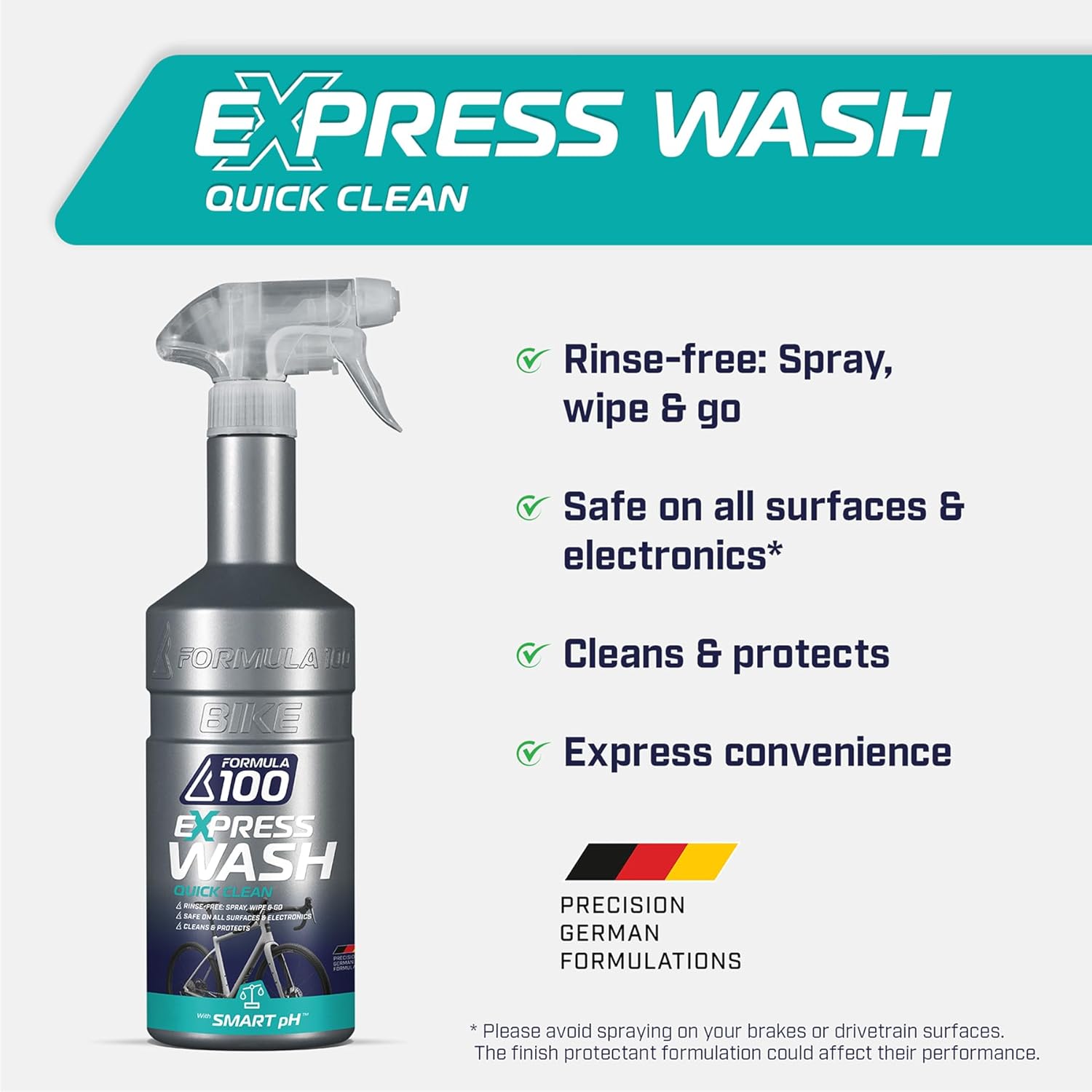 Waterless Wash Kit - Spray & Wipe Express Wash + Premium Microfiber Cloth