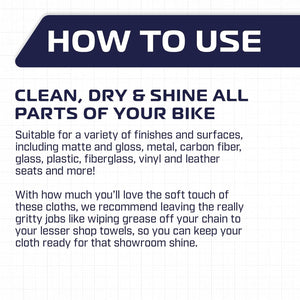Refresh & Protect Kit - Ride + Shine Bike Finish & Ultra-Premium Microfiber Cloth