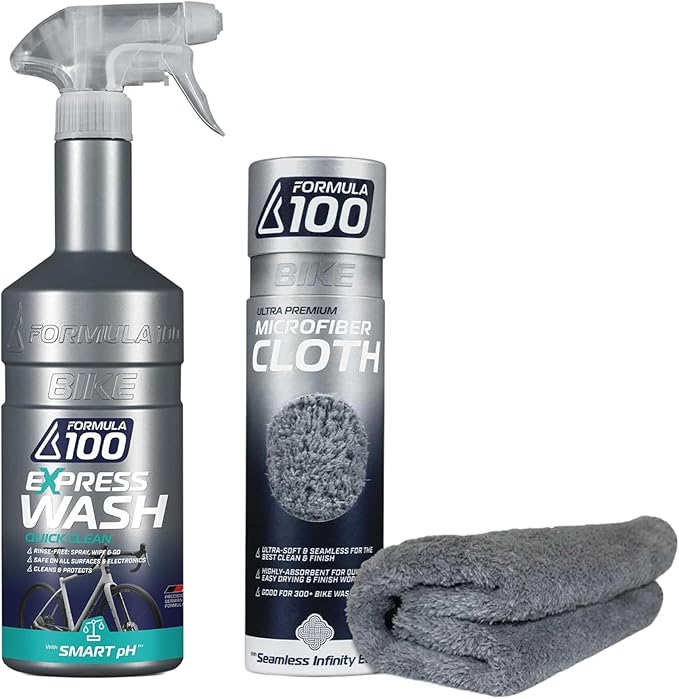 Waterless Wash Kit - Spray & Wipe Express Wash + Ultra-Premium Microfiber Cloth