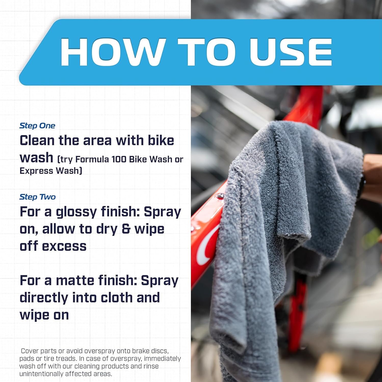Refresh & Protect Kit - Ride + Shine Bike Finish & Ultra-Premium Microfiber Cloth