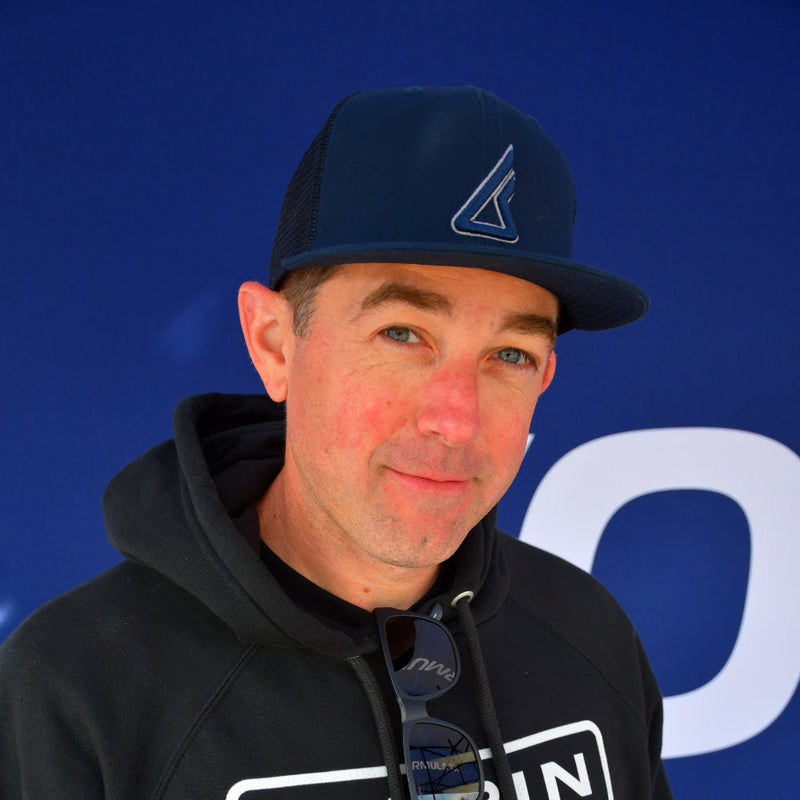 New Era Navy Mesh 'Outside Line' Trucker Hat