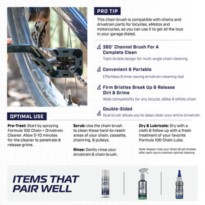 Speed Clean Chain + Drivetrain Brush