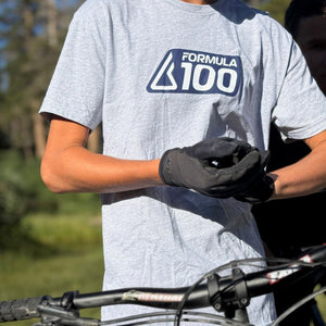 Gray Short Sleeve 'Lockup' T-Shirt