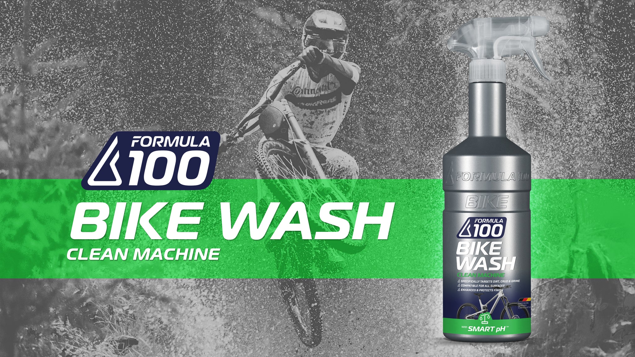 Finish Line Super Bike Wash 1 Liter Bicycle Cleaner Spray Bottle Safe For All Surfaces